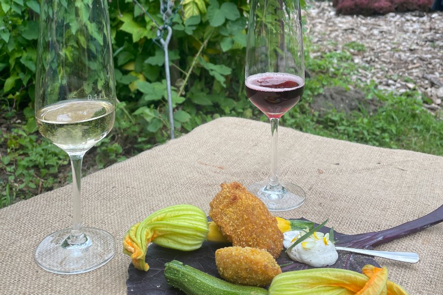 Veganes Menü im Französischen Garten